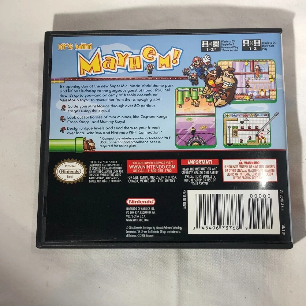 NINTENDO DS MARIO VS DONKEY KONG 2 MARCH OF THE MINIS